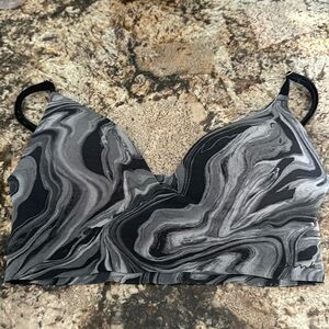 Pink Gray/Black Bralette, size S, worn once.